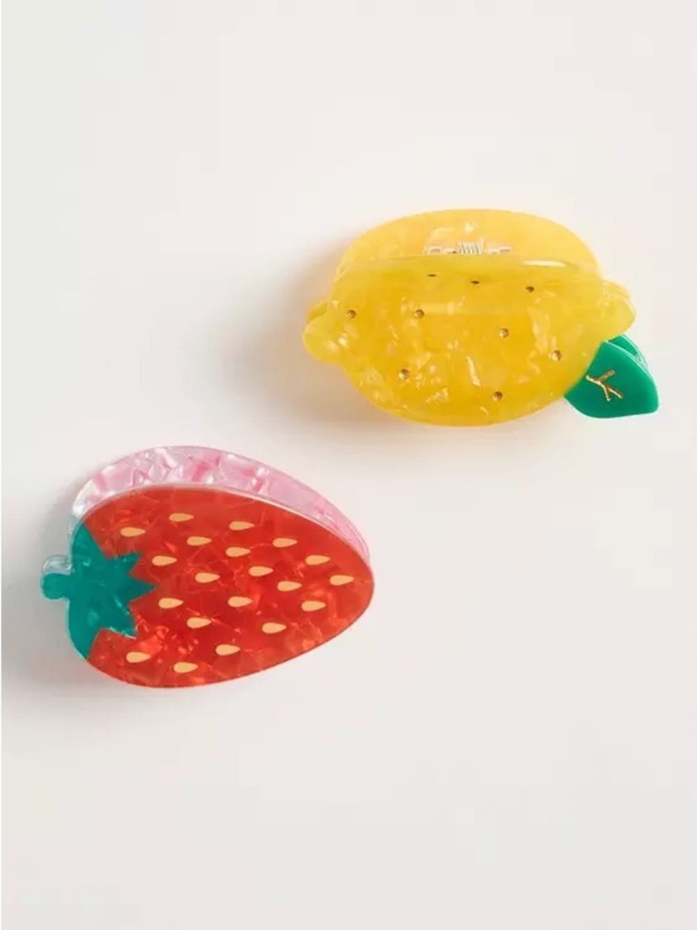 Torrid Strawberry & Lemon Hair Claw Clips NWT